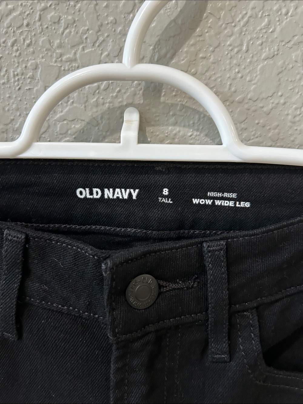 TALL- Old Navy Women’s Black Hi Rise wide leg - Picture 3 of 5